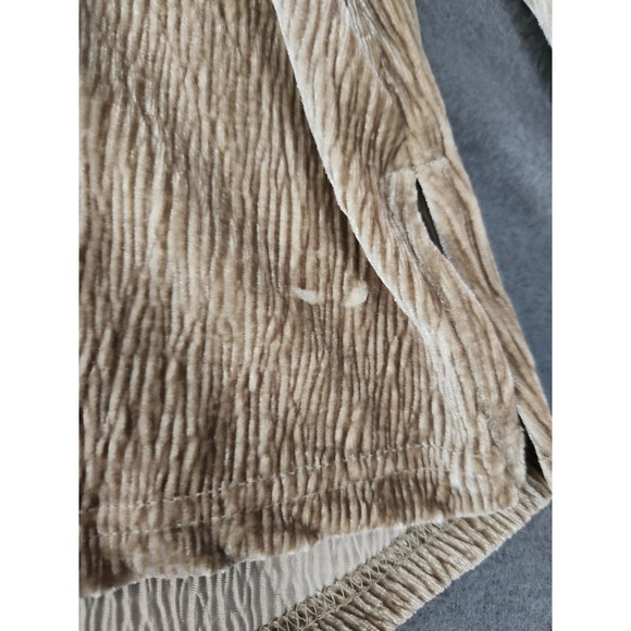 NWT Ali Miles PL Velvet/Velour Beige Wearable Art Blouse Shirt Top Minimalist - Picture 3 of 10